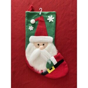 NEW 17’’ Christmas Santa hanging Stocking.